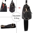 thumbnail image 3 of PAKFIEKS Women Nylon Handbag Anti-theft Casual Lightweight Travel Shopping Shoulder Bag Waterproof Crossbody bag (Black Camo), 3 of 7