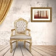 thumbnail image 3 of Londal, Leif 18x12 Gold Ornate Wood Framed with Double Matting Museum Art Print Titled - Red Leaves., 3 of 4