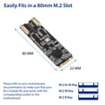 thumbnail image 3 of Tarjeta controladora IO CREST de 2 puertos RS-232 DB9 Serial M.2 B+M, 3 of 5