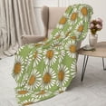 thumbnail image 3 of Sikiie Daisies Flowers Cozy Flannel Fleece Throw Blanket: Lightweight & Thick for All Seasons - Perfect for Women, Men, & Kids"60"x50", 3 of 6