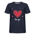 thumbnail image 4 of Camisas de Manga Larga para Hombres Imprimir Casual Cuello Redondo Blusa de Manga Corta, Camisas de Lino para Hombres, 4 of 8