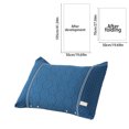 thumbnail image 3 of Nkmbld Cooling Pillow Luxury Fluffy case Hotel Quality for Side, Back, and Stomach Sleepers, Standard Queen, Blue, 3 of 6
