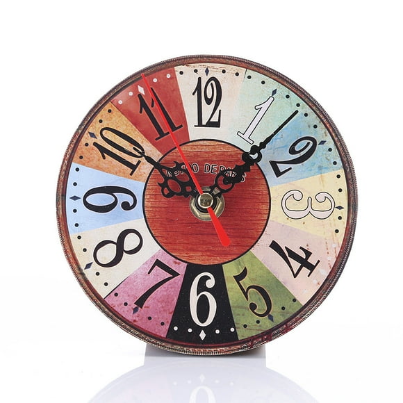 wofedyo wall clock Vintage Style Antique Wood Wall Clock for Home Kitchen Office digital clock wall decor
