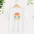 thumbnail image 2 of Camiseta con estampado de letras para mujer, camiseta de cuello redondo a la moda para escalar en casa, calle XL Yuyangstore Camiseta para mujer, 2 of 8