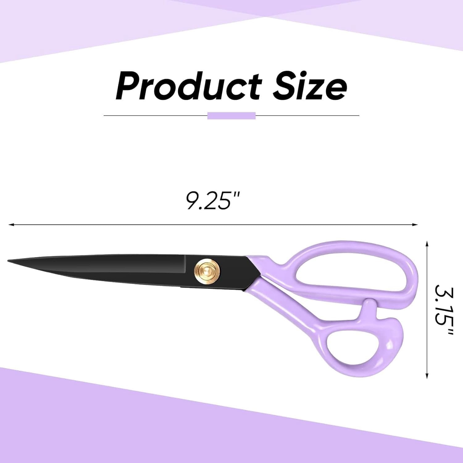 Professional Tailor  Heavy Duty - Multi-Purpose Sewing Fabric  for Leather  Industrial  Shears  Office Arts, and Crafts (9 Inch)