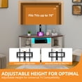 thumbnail image 4 of Craftian Corner TV Stand with Mount for 32-70 Inch TVs, LED Entertainment Center TV Table with Power Outlets, 4 of 10
