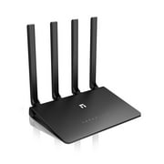 Netis N2 AC1200 Gigabit High-Speed Smart Dual Band Wi-Fi Router | Beamforming, Parental Control, Guest WiFi and AP/Reapter Mode and MU-MIMO Technology with 4 High Gain Antennas, Ideal for Gaming