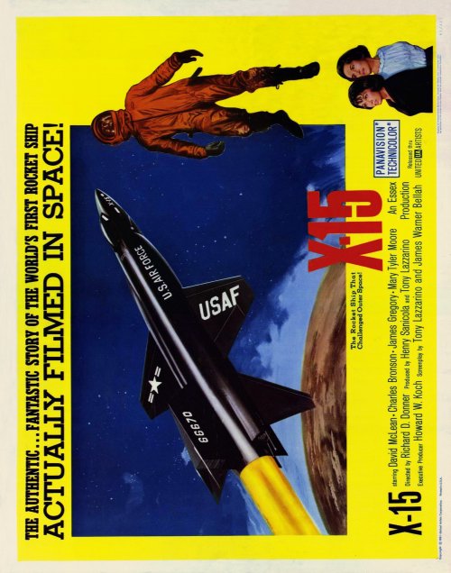X15 movie POSTER (Half Sheet Style A) (22" x 28") (1961)