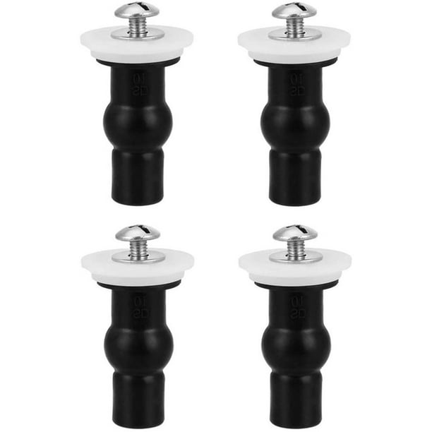 4 Pack Toilet Seat Screws Hinges Expanding Rubber Top Nuts Fixings Wc