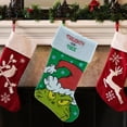 thumbnail image 4 of 20 Inch Grinch Stocking, Velvet, Green, by Ruz, 4 of 4