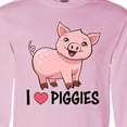 thumbnail image 4 of Inktastic I Love Piggies- Cute Pig Long Sleeve T-Shirt, 4 of 5