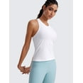 thumbnail image 2 of CRZ YOGA Seamless Womens Breathable Workout Tank Tops Racerback Sleeveless Running Athletic Shirts, 2 of 4