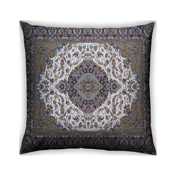 Ahgly Company Outdoor Square Traditional Throw Pillow, 18 inch by 18 inch