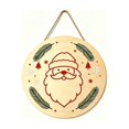 thumbnail image 2 of Qjidjing Christmas Tree Ornaments, Xmas Hanging Decor, Round Creative Wooden Styling, for Furniture Accent, Christmas Tree, Indoor Home Display, 2 of 7