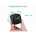 thumbnail image 4 of Monoprice Compact Cube Universal Travel Adaptor Black 109876, 4 of 6