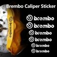 thumbnail image 2 of pcs car brake caliper sticker for Brembo letters vehicle dec White 1PC, 2 of 5