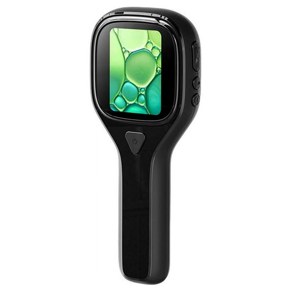 500X Children Digital Microscope Handheld Portable High-Definition Electronic Optical Microscope Scientific Observation,1 x handheld magnifying glass 1 x data cable 1 x hanging rope,Black