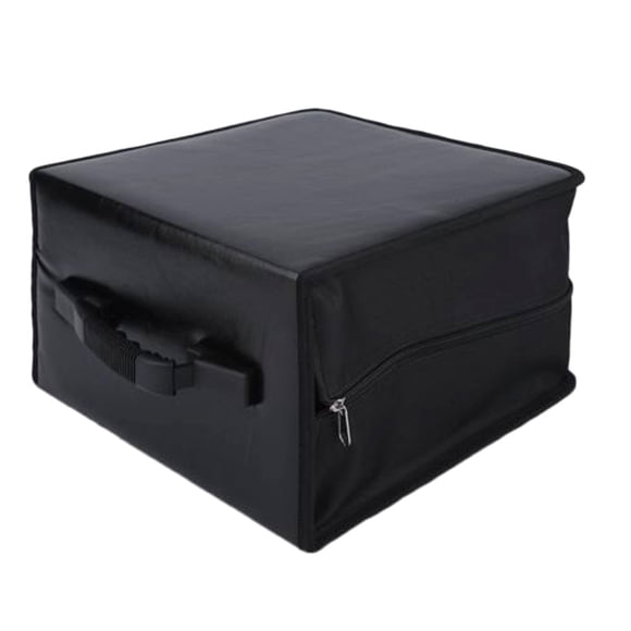 KAKOWELY 360 Discs Portable CD DVD Wallet Holder Bag Case Album Organizer Media Storage Box (Black),12.4"X11.02"X3.94"
