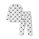thumbnail image 1 of Fotbe Black Rabbit Pijama de Hombre con Estampado de Manga Larga, Conjunto de 2 Piezas, Ropa de Dormir Suave y Cómoda con Bolsillos-Medium, 1 of 7