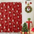 thumbnail image 5 of Shower Curtain 72"W x 84"L Western Christmas Cowboy Santa Claus Horseshoe Poinsettia Red Fabric Shower Curtains Set with Hooks Water Repellent Bathroom Curtains Machine Washable Bathroom Accessories, 5 of 9
