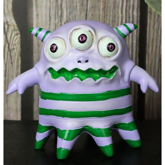 Underbedz Galabah The Hypnotizing Green Striped Pajamas Monster Figurine