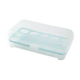 thumbnail image 1 of Bandeja para huevos con 15 rejillas, organizador ligero para refrigerador, rejilla para huevos, bandeja para huevos Azul, 1 of 9