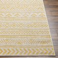 thumbnail image 3 of BoutiqueRugs Haluk Bohemian, Transitional Area Rug - Outdoor Safe - Bone, Brass, Gemstone - 7'10" Square, 3 of 8