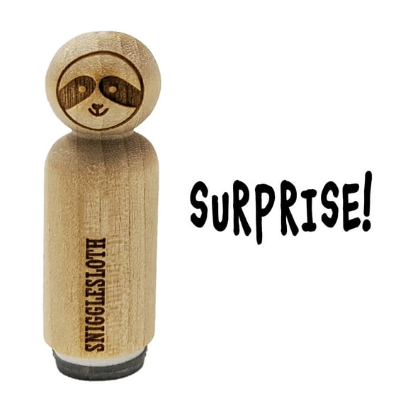 Surprise Fun Text Rubber Stamp for Scrapbooking Crafting Stamping - Mini 1/2 Inch