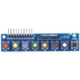 thumbnail image 3 of 8 Buttons Keyboard Module with LED Indicator, 3.3-5V Digital Output Keypad Module with Built-in Pull-up Resistors for ARM Raspberry Pi Arduino Projects, 3 of 13