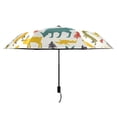 thumbnail image 2 of ALAZA Cartoon Deers Animals UPF 50+ Compact Folding Umbrella for Rain Travel Umbrella Packable, 2 of 8
