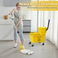thumbnail image 6 of Midoneat Side Press Wringer Combo Commercial Mop Bucket on Wheels, 35 Quart, Including One Commercial Mop,Yellow, 6 of 6