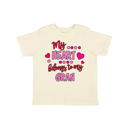 

Inktastic My Heart Belongs to My Gran Gift Toddler Boy or Toddler Girl T-Shirt