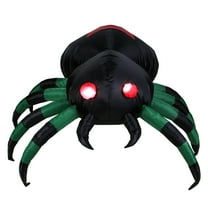 Northlight LED Lighted Spider Inflatable Outdoor Halloween Decoration - 3.5' - Black