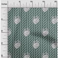 thumbnail image 1 of oneOone Tissu Flex Coton Vert Sarcelle Foncé Tissu Abstrait pour Robe Tissu Imprimé au Mètre 40 Pouces de Large, 1 of 5