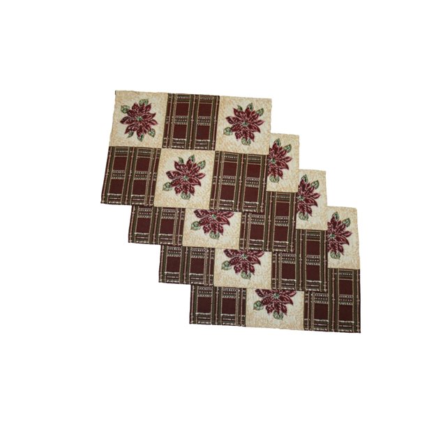 Christmas Holiday Tapestry Placemats Set of 4 - Walmart.com - Walmart.com