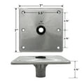 thumbnail image 3 of Springfield Marine Kingpin Standard Square Aluminum Base for Boat Seat - 7" x 7", 3 of 7