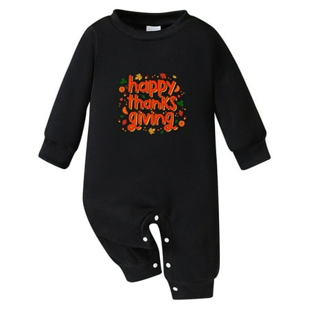 

Toddler Baby Girls Autumn Winter Boys Crew Neck Long Sleeved Jumpsuit Crawling Suit for Girls Size 6-9 Months