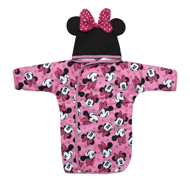 Mi Primera Batita Pink Minnie CHIQUI MUNDO Pink minnie; bata ultrasuave para bebe; bata de baño