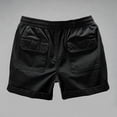 thumbnail image 3 of USNSM Men's Fashion Shorts 5 Inch Inseam Drawstring Elastic Waist Lightweight Casual Summer Beach Shorts with Pockets Black XXL, 3 of 4