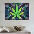 thumbnail image 3 of PRATYUS  Wall Hanging Marijuana Weed Leaf Green Wall Tapestry with Art Nature Home Decorations for Living Room Bedroom Dorm Décor (60x40 Inch) 60x40in, 3 of 7