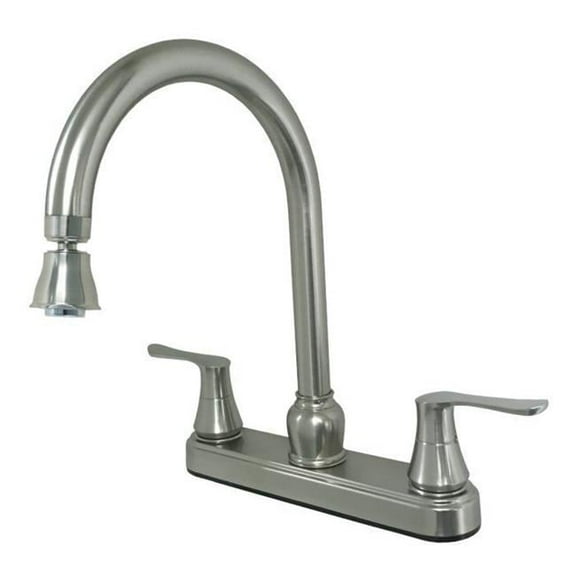 Empire Fauce N25MMSPRYE 8 in. Deck-Mount Gooseneck Spout with Insta-Spray Aerator Faucet Kit