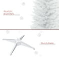 thumbnail image 5 of HOMCOM 7' Artificial Pencil Christmas Tree, Slim Xmas Tree with 499 Realistic Branch Tips and Plastic Stand, White, 5 of 9