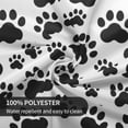 thumbnail image 6 of Dog Paw Black and White Tablecloth Round 60 Inch Table Cover Waterproof Tablecloths Reusable for Kitchen Dining Table Christmas Holiday Home Party Wedding Picnic Farmhouse Decorative, 6 of 6