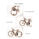 thumbnail image 3 of Abrebotellas de Bicicleta de 24 Piezas para Regalo de Recuerdo de Fiesta de Boda, Abridor de Botella de Cerveza de Metal, Regalos de Fiesta (Bronce Antiguo), 3 of 5