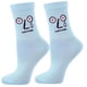 thumbnail image 2 of Calcetas creativas EmojiBlue 3Pares Azul 5-9.5US Emoticonos Calcetines Tubo Medio Poliéster., 2 of 4