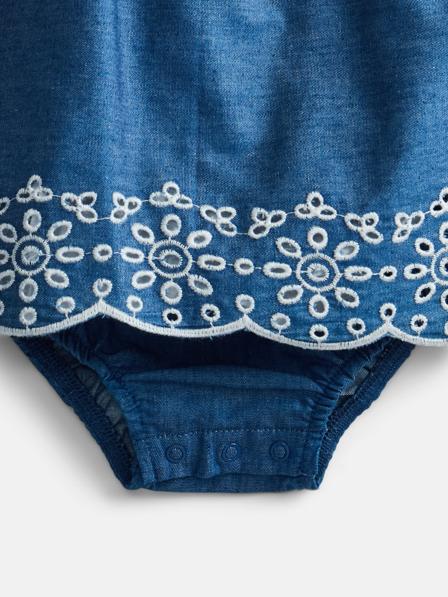 Wonder Nation Baby Girls Eyelet Tank Romper, Sizes 0/3M-24M