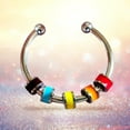 thumbnail image 3 of Anxiety Rings, Staron 2026 Adjustable Spinner Beads Rings for Stress Relief, 2.5mm Bead Diameter Stackable Fidget Rings for Women Men Gift, 3 of 4
