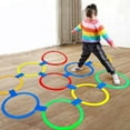 thumbnail image 3 of Indoor Jumping Hoop Set Toy for Children Outdoor Physical Training Sports Game Toy for Kids Family Party Favor Props, 3 of 15