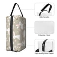 thumbnail image 3 of Goofa Rabbit And Flower Printed Toiletry Bag with Handle,Large Capacity Travel Makeup Cosmetic Bag for Women, Carry on Airport Airline Compliant Bag, 3 of 9