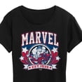 thumbnail image 3 of Marvel - Collegiate Americana - Women's Short Sleeve Graphic T-Shirt, 3 of 5